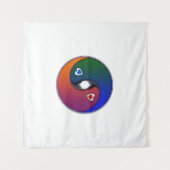 Tenture Yin Yang Sun Valentine Love (Devant (Horizontal))