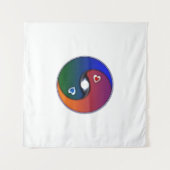 Tenture Yin Yang Sun Valentine Love (Devant)