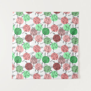 Tenture Yoga pose motif Yoga sans couture motif 30