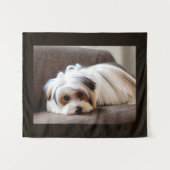 Tenture Yorkie, Yorkshire Terrier, Expérience Ennui (Devant (Horizontal))