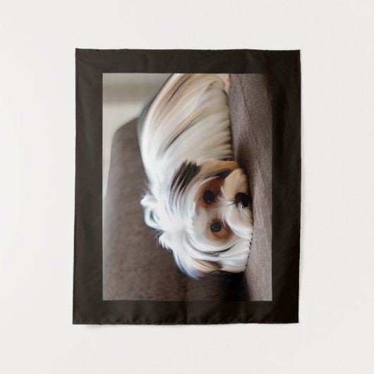 Tenture Yorkie, Yorkshire Terrier, Expérience Ennui (Devant)