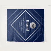 Tenture Your Logo & Customizable Modern Design | Navy Blue (Devant (Horizontal))