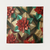 Tenture Yuletide Opulence : Threads dorés de Noël (Devant)