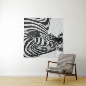 TENTURE ZEBRA NOIR ET BLANC (En situation (horizontale))