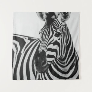 TENTURE ZEBRA NOIR ET BLANC