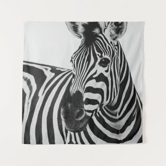 TENTURE ZEBRA NOIR ET BLANC (Devant)