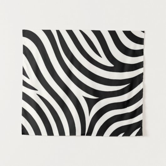 Tenture Zebra Stripes Impression moderne (Devant (Horizontal))