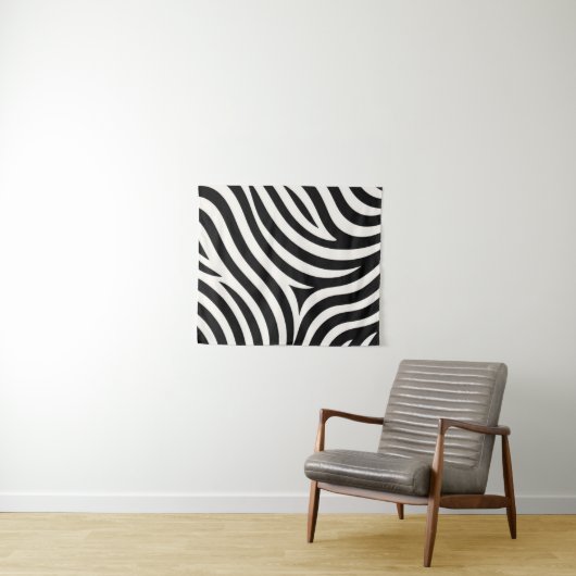 Tenture Zebra Stripes Impression moderne (En situation (horizontale))