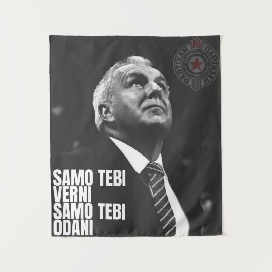 Tenture Zeljko Obradovic ZOC Partizan (Devant)
