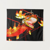 Tenture Zhulong Fire Dragon (Devant (Horizontal))