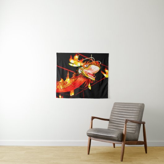 Tenture Zhulong Fire Dragon (En situation (horizontale))