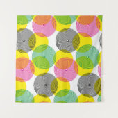 Tenture Zigzags de brosse : Motif à main (Devant (Horizontal))