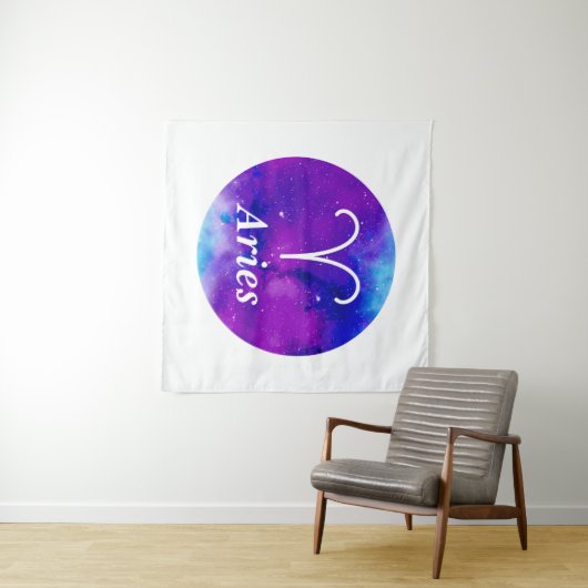 Tenture Zodiac Space Nebula Aries (En situation (horizontale))