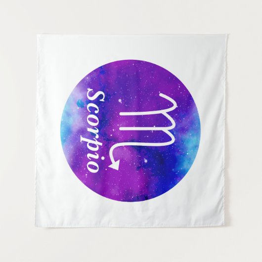 Tenture Zodiac Space Nebula Scorpio (Devant (Horizontal))