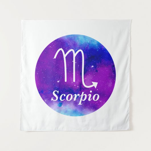Tenture Zodiac Space Nebula Scorpio (Devant)