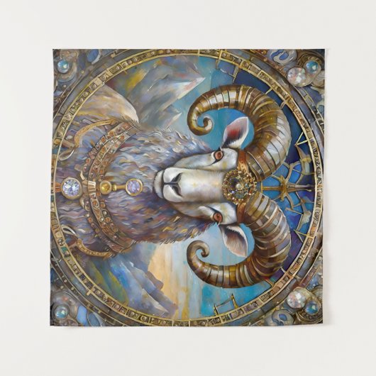 Tenture Zodiaque - Le Bélier (Devant (Horizontal))