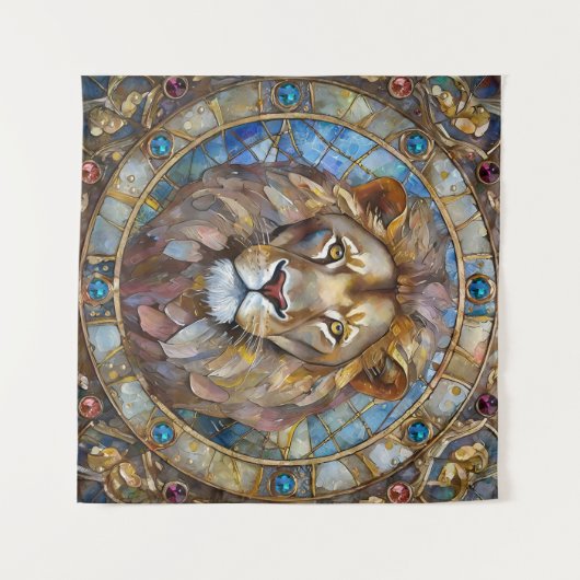 Tenture Zodiaque - Léon le Lion (Devant (Horizontal))