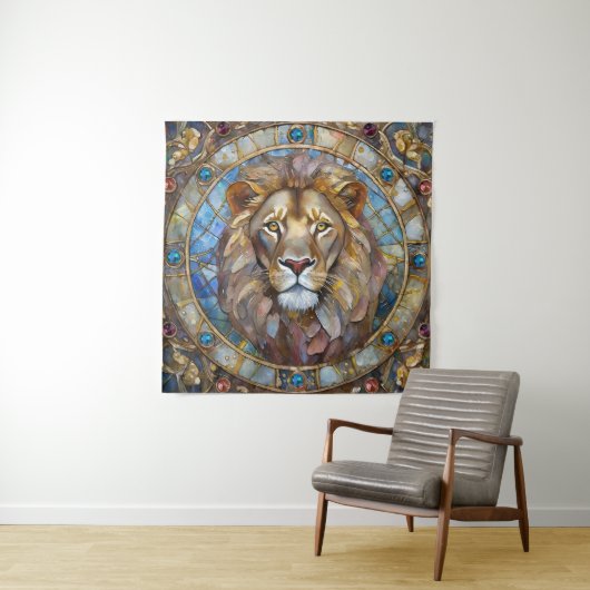 Tenture Zodiaque - Lion le Lion (En situation)