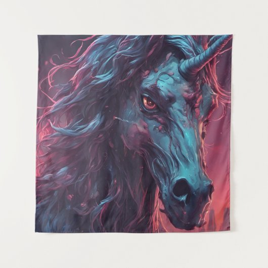 Tenture Zombie Unicorn (Devant)