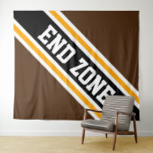 Tenture ZONE DE FIN Gras Athlétisme Brown Black Racing Str (En situation (horizontale))