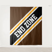 Tenture ZONE DE FIN Gras Athlétisme Brown Black Racing Str (Devant)