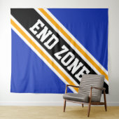 Tenture ZONE DE FIN Royal Bleu Jaune Noir Stripes (En situation (horizontale))