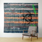 Tenture Zone Toxic Zombie Déguisement Fête de Halloween Ph (En situation (horizontale))