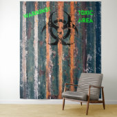 Tenture Zone Toxic Zombie Déguisement Fête de Halloween Ph (En situation)