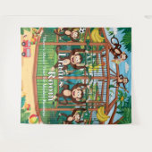 Tenture Zoo tapestry for a child's room (Devant (Horizontal))