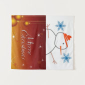 Tentures Bonhomme de neige (Devant (Horizontal))