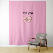 Tentures motif noeu papillons (En situation)