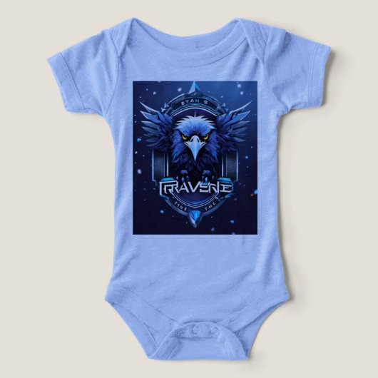 Tenue bébé avec emblème d'aigle mignon – Douce & É (Design Recto)