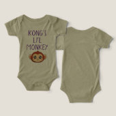 Tenue de bébé singe de Kong (Design Recto & Verso)