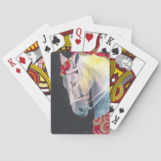 Tenue en cartes à jouer dorées (dos)