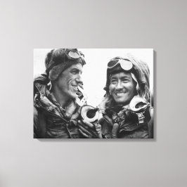 Tenzing Norgay Edmund Hillary Everest 1953 Canvas Afdruk