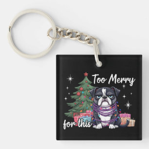 Teo Uitgelaten Voor Dit Grappige Kersthond Kerstfe Sleutelhanger
