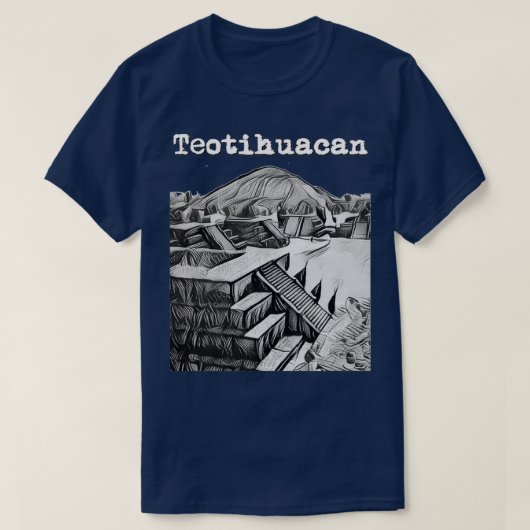 Teotihuacan Mexico T-shirt (Design voorkant)