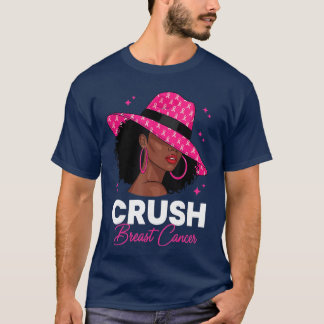 Tepel kanker bewustzijn Afrikaans-Amerikaanse Afro T-shirt