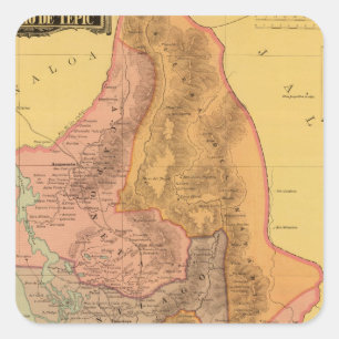 Tepic, Nayarit Vierkante Sticker