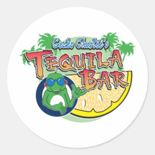 TEQ de ZWARTE van de Bar LC Ronde Sticker