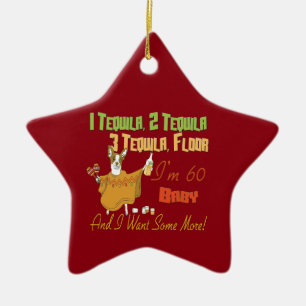 Tequila 60th Birthday Party Collectie Keramisch Ornament