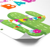 Tequila Bar Fiesta Drinken Cactus Table Sign Poster (Hoek)