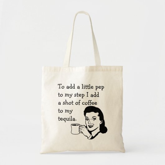 Tequila Coffee Pep Tote Bag (Voorkant)