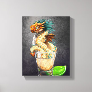 Tequila Dragon 8x10 Canvas afdrukken