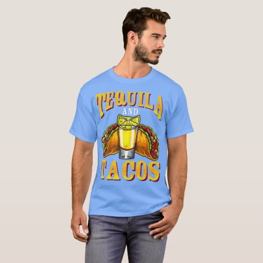 Tequila en Tacos Tequila Day Meican Drink T-shirt (Voorkant volledig)
