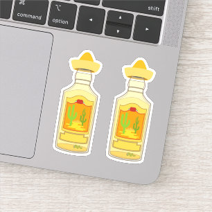 Tequila Flessen Sticker