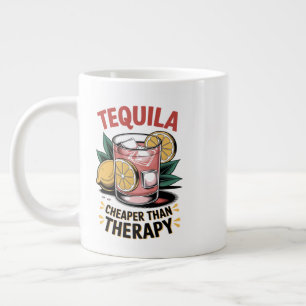 Tequila: goedkoper dan therapie extra grote beker