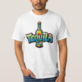 Tequila, graffiti, street art, drank, stedelijk t-shirt