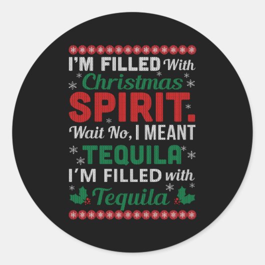 Tequila lelijk voor ronde sticker (Voorkant)