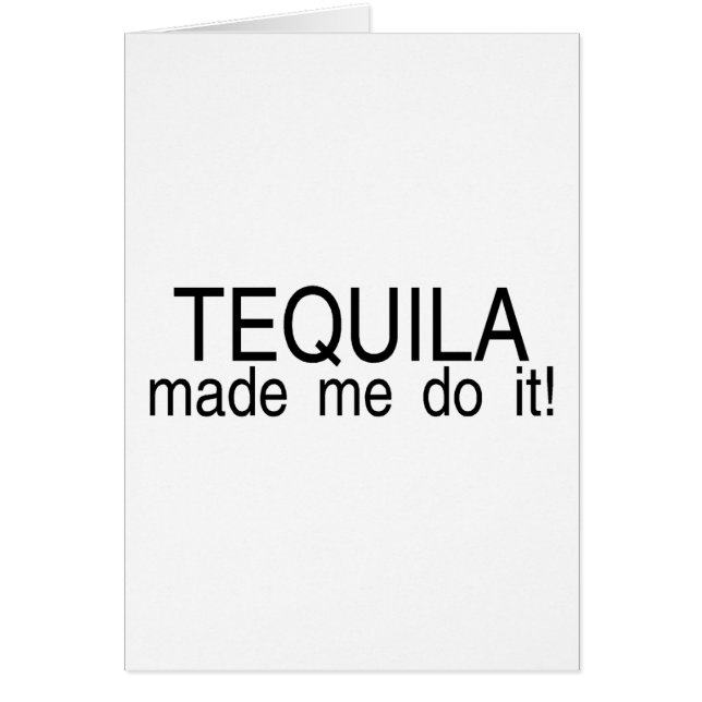 Tequila liet me het doen (Voorkant)